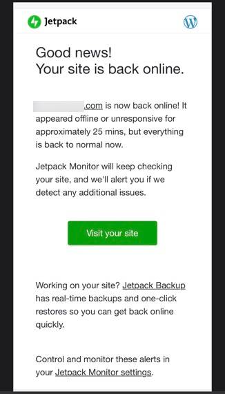 Jetpack监控电子邮件