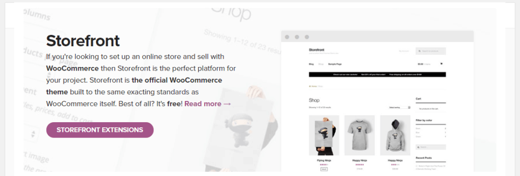 Storefront是WooCommerce的官方主题