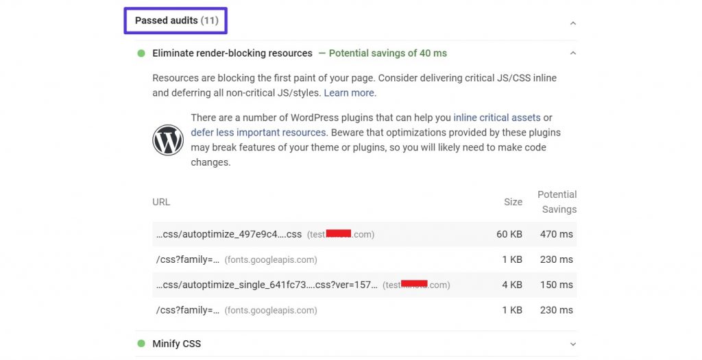 启用Autoptimize和Async JavaScript后PageSpeed Insights评测结果