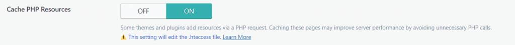 缓存PHP资源开关