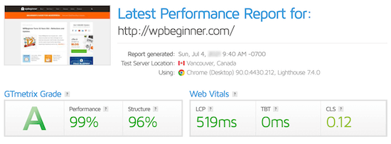 site-speed-test-results